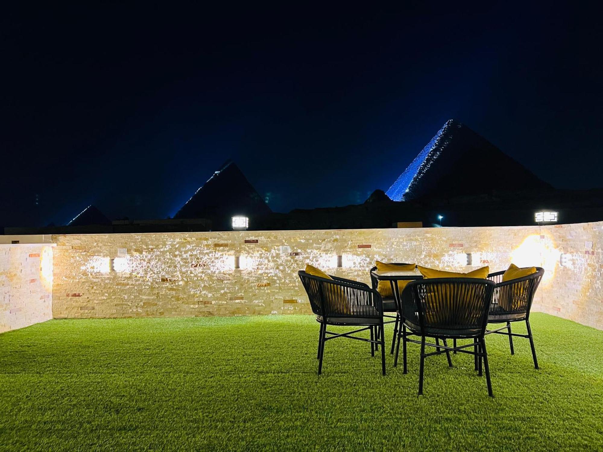 New Scarab Pyramids View Hotel Kafret el-Gabal Exterior foto
