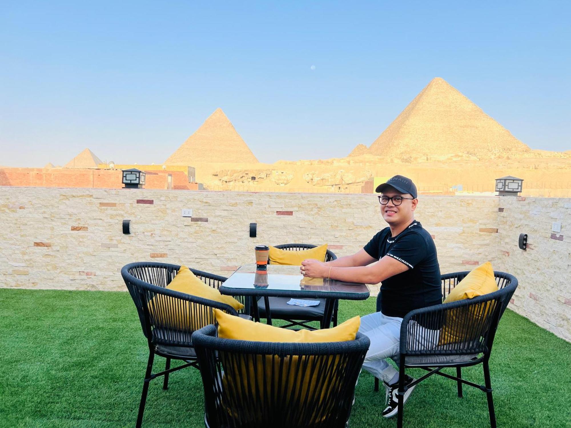 New Scarab Pyramids View Hotel Kafret el-Gabal Exterior foto
