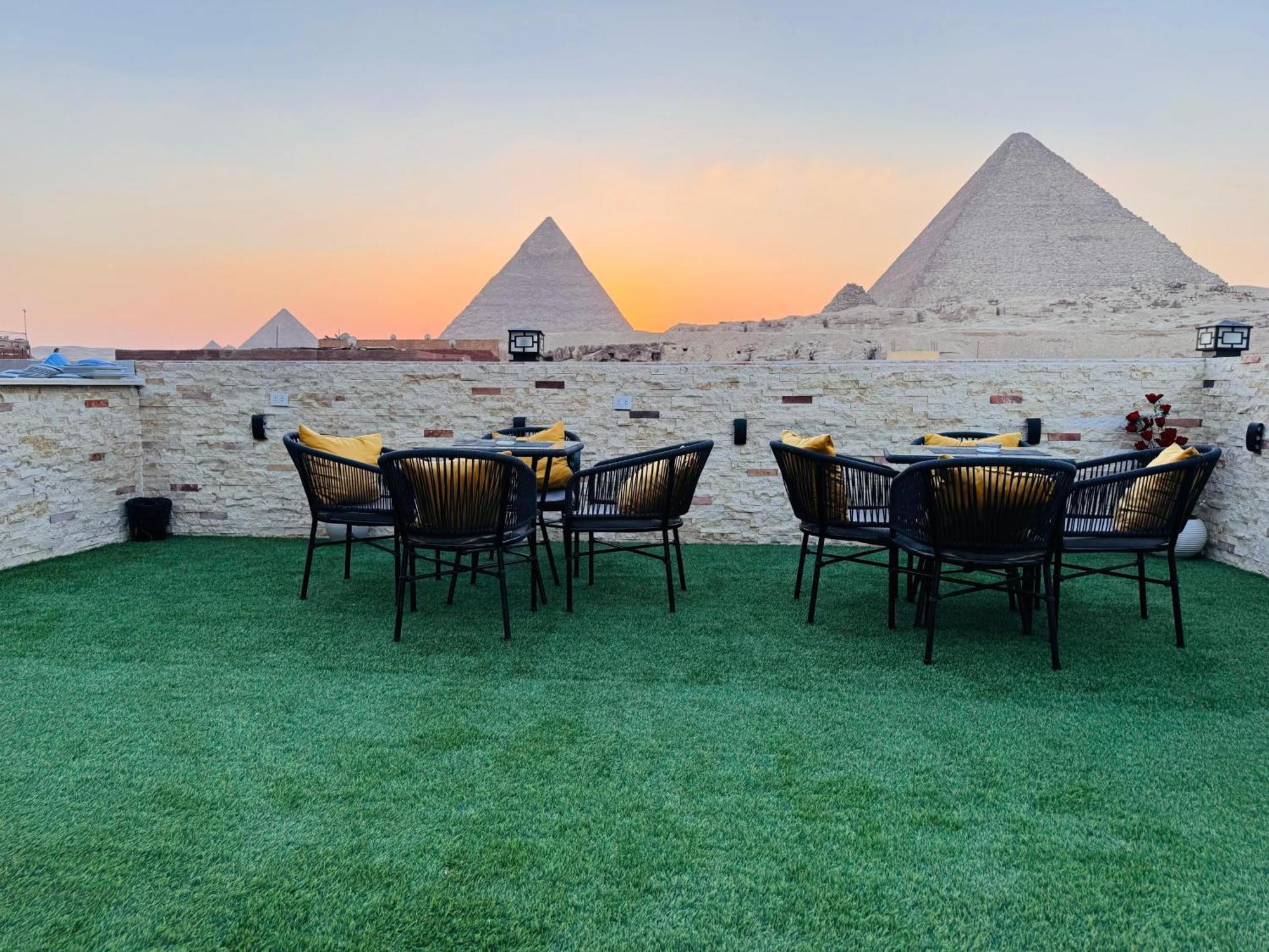 New Scarab Pyramids View Hotel Kafret el-Gabal Exterior foto