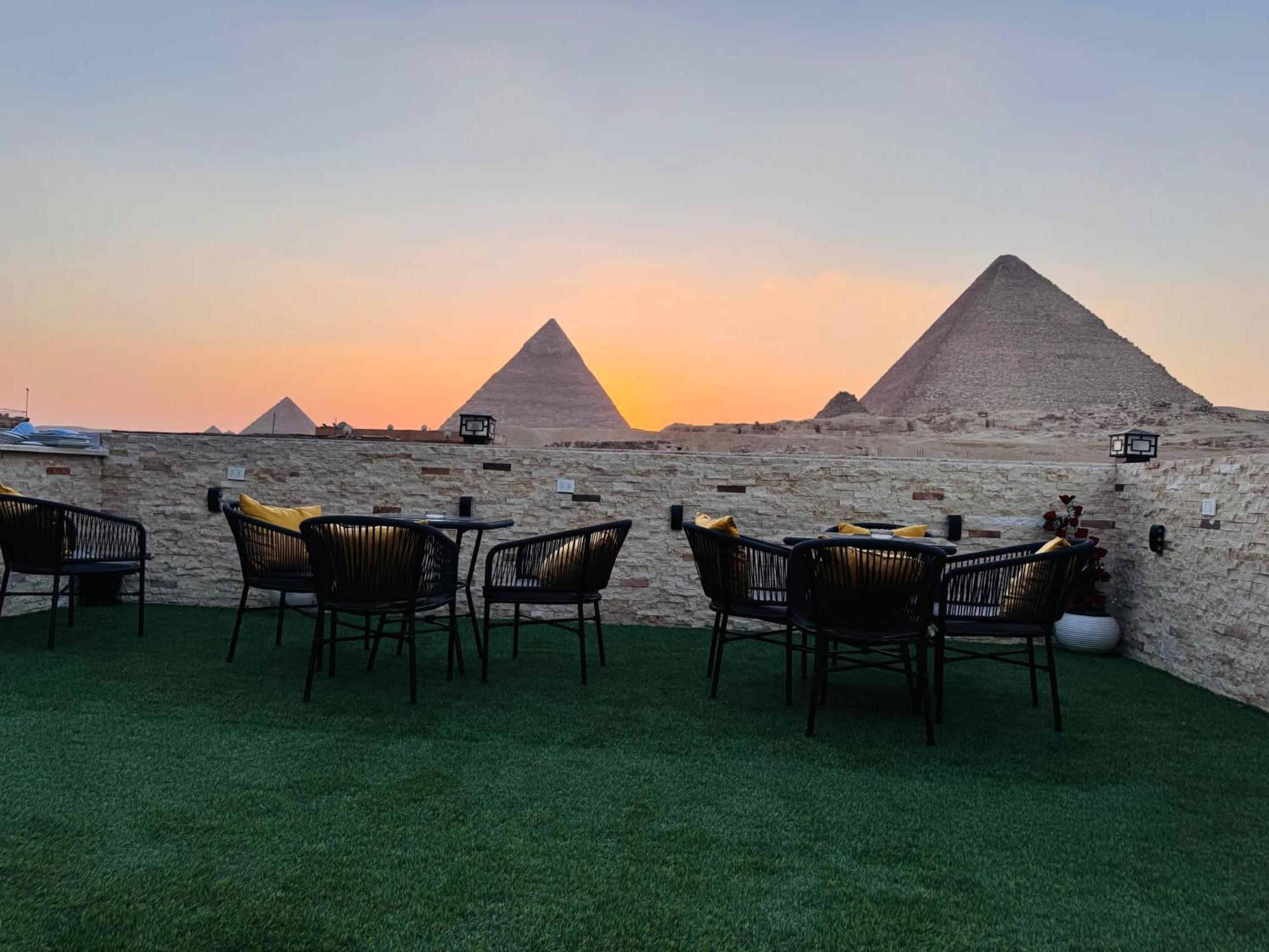 New Scarab Pyramids View Hotel Kafret el-Gabal Exterior foto