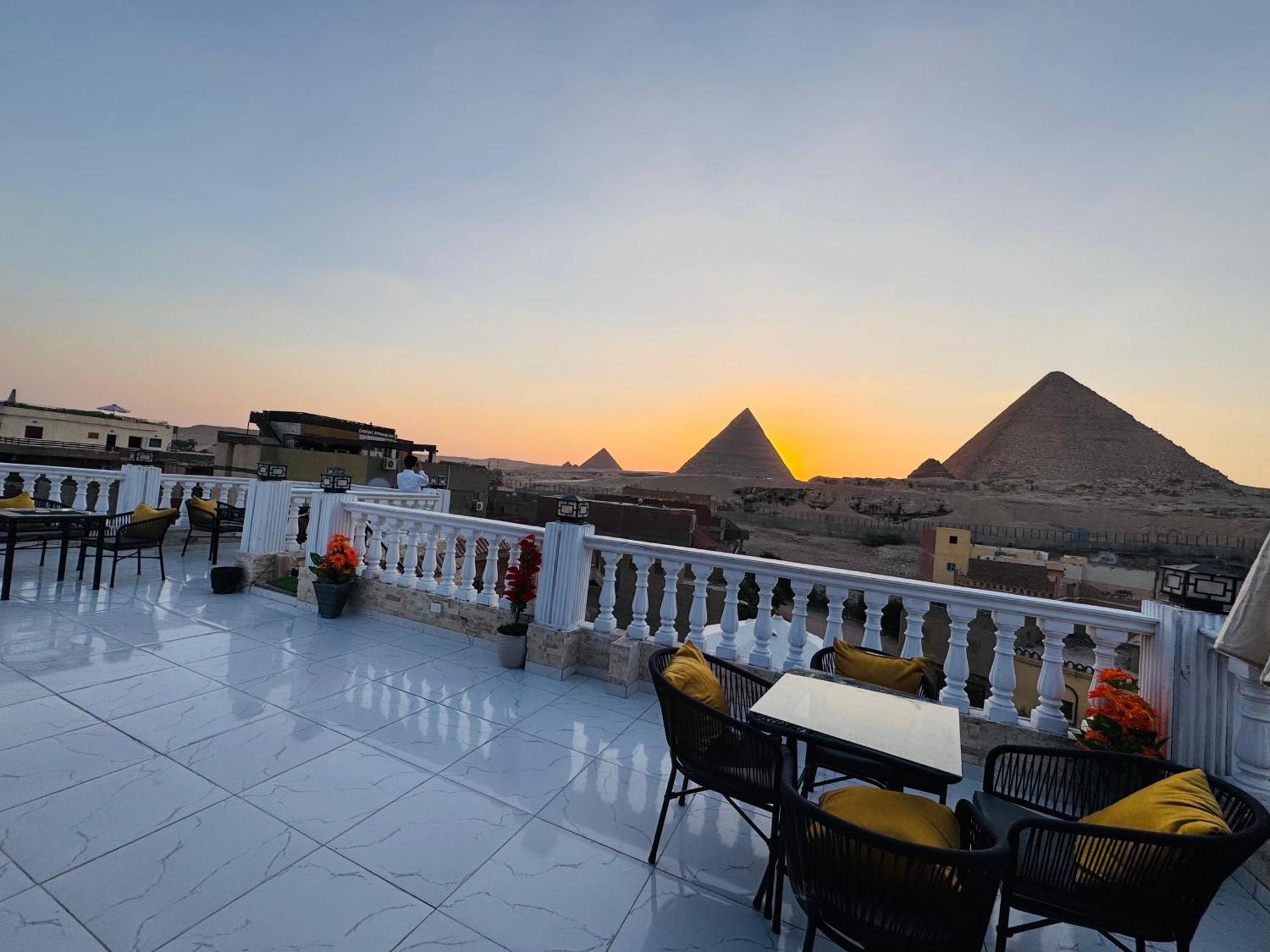 New Scarab Pyramids View Hotel Kafret el-Gabal Exterior foto