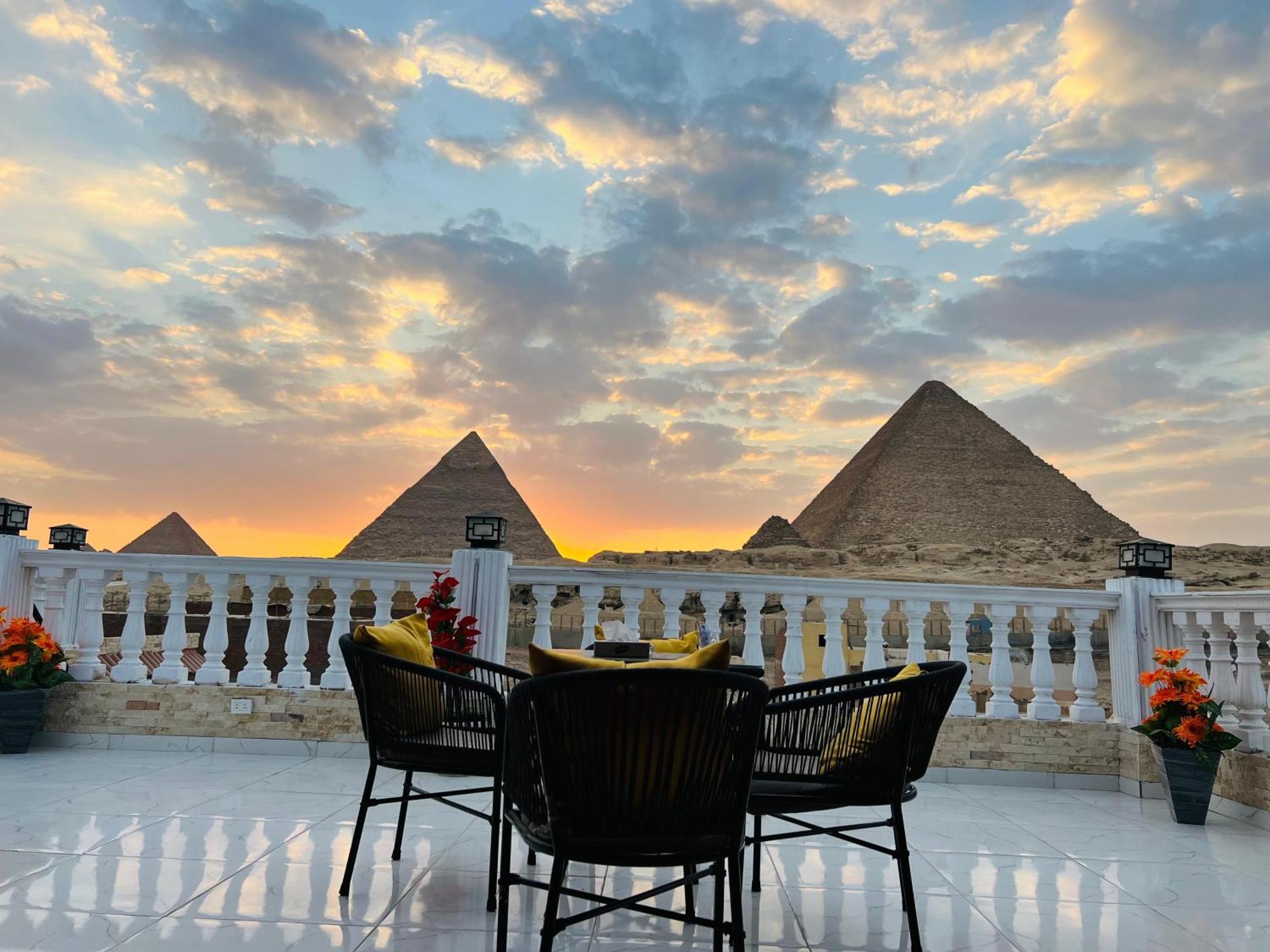 New Scarab Pyramids View Hotel Kafret el-Gabal Exterior foto