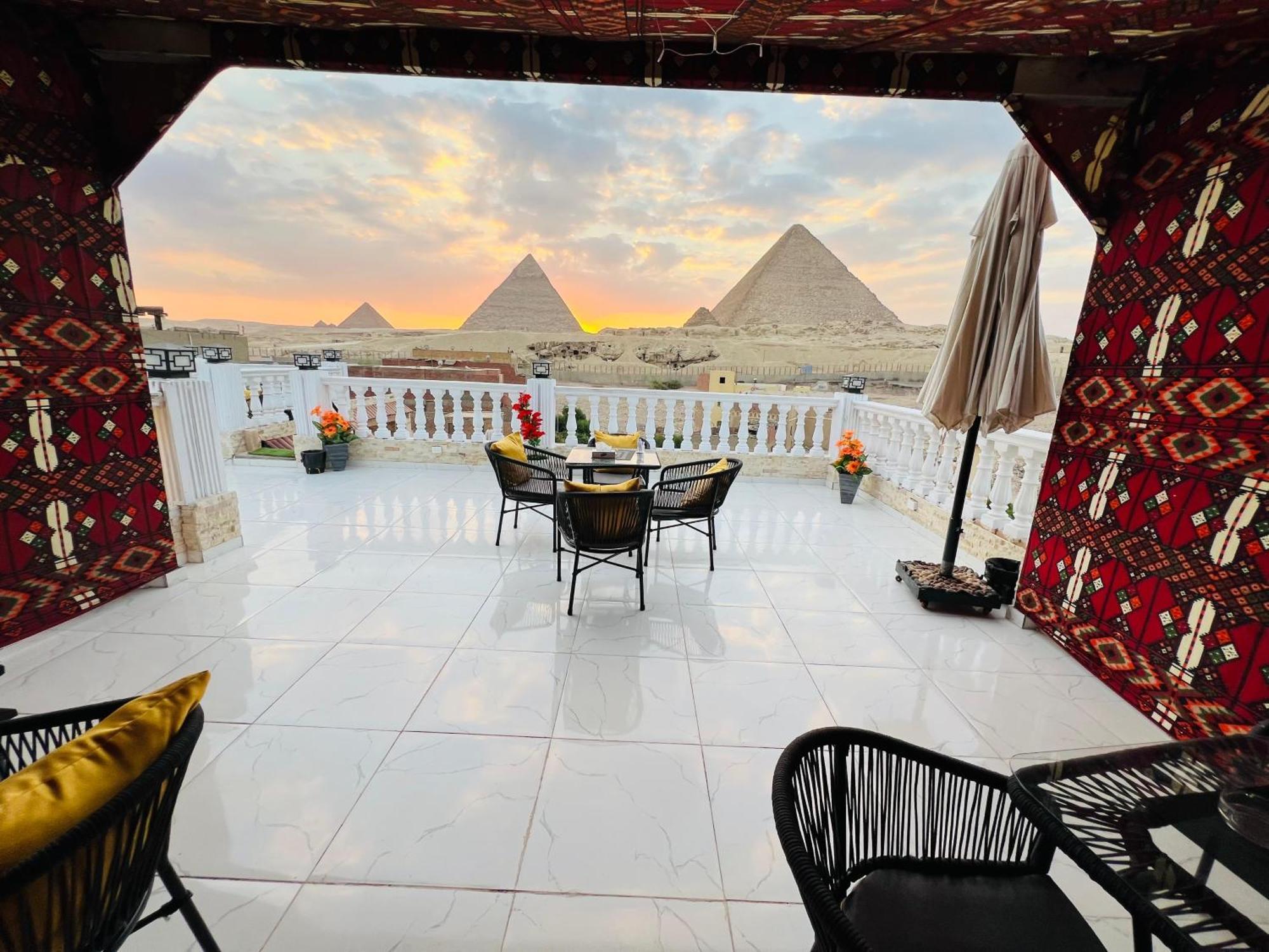 New Scarab Pyramids View Hotel Kafret el-Gabal Exterior foto