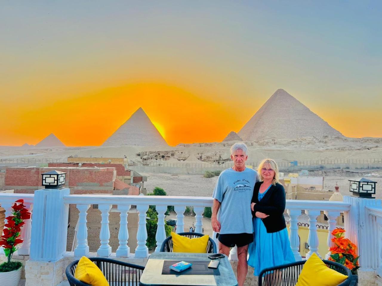 New Scarab Pyramids View Hotel Kafret el-Gabal Exterior foto